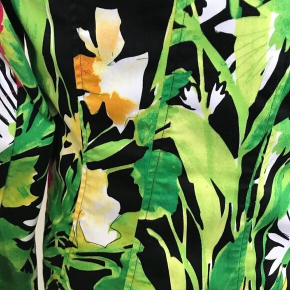 Chico's Lightweight Summer Floral Jacket/Blazer - Picture 9 of 15